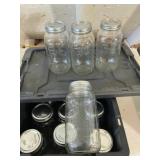 14) Ball Half Gallon Canning Jars in Black 15