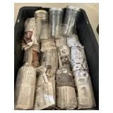 Sterilite Tote w/ Approx 28 Canning Jars, 20 oz