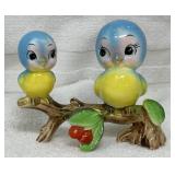 Vintage Japanese Bluebird Figurine on Branch