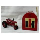 International Harvester 350 Toy Tractor & Metal