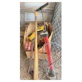 Baseball Bat, Tire Pump & Misc