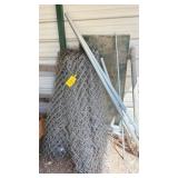 Chain Link Fence Rolls With Metal Posts, Rail