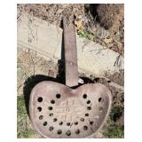 Vtg Metal Tractor Seat w/mount bracket