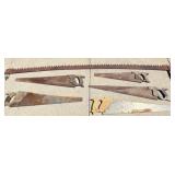 Vtg Hand Saws & One-Man Crosscut Saw