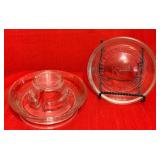 Glass Chicken Waterer Bases, 2