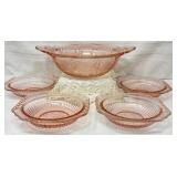 Pink Depression Glass Bowls