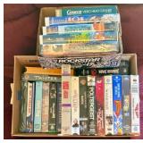 Assorted VHS Movies and Head Cleaner