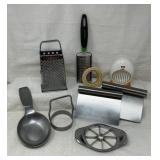 Metal Kitchen Tools: Spoon Rest, Graters, Scrapers