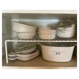 Corning Ware White Bakeware, assorted