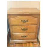 3-Drawer Nightstand 22x15x25.5 in
