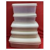 Rubbermaid Storage Containers, 5 Assorted Sizes
