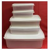Rubbermaid Storage Containers, 5 Assorted Sizes