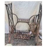 Antique Singer Cast Iron Treadle Sewing Machine