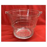 Vtg Anchor Hocking Glass Ice Bucket