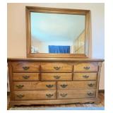 Wood Dresser w/mirror