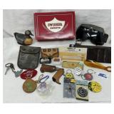 Vtg Curios & Keychains, Wallets, Adverting, Misc.