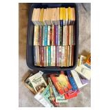 Tote of Western, Romance & Sci-Fi Paperback Books