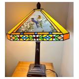 Songbird Stained Glass Table Lamp by Kaufman Bros