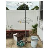 Metal Bucket, Lids, Milk Box, Glass Insulators,