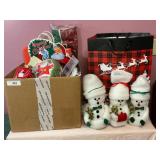 Christmas Decorations, Ribbons, Snowman Decor