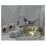 Butterflies, Vases, Cup & Saucer, Covered Egg