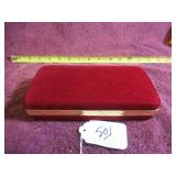 TRAVELING JEWELRY BOX W/ SNAP-IN (3) STORAGE BAGS