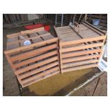 (2) WOOD EGG CRATES