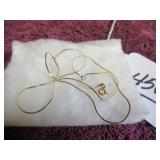 14-KARAT NECKALCE - MARKED (0.85 GRAMS) - MADE IN