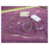 VTG (5) GOLD-TONE NECKLACES (KOREA)