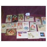(16) VTG XMAS POST CARDS - EARLY 1900S + (8) VTG