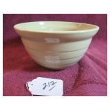 8" WESTERN STONEWARE MIXING BOWL - RIBBED SIDES