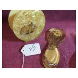 GAMUT SPOON REST + VTG NAPKIN HOLDER (2-PIECES)