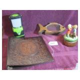 LEPRO/LE LAMP, FISH COIN BANK, MUSIC BOX, 3-RING