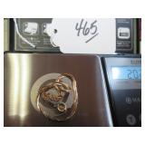 LJME GOLD BRACELET - MARKED 14-KARAT - ITALY