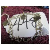 FORSTNER STERLING SILVER BRACELET W/ 4-GIRL HEADS