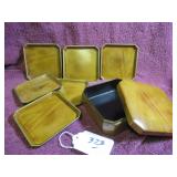 GEORGES BRIARD FAUX WOOD COASTERS