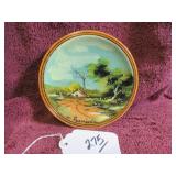 HAND-PAINTED ROMANIA WOOD PLATE