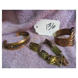 BOX LOT: COPPER BRACELETS