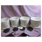 (4) NEW PLANT POTS