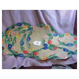 VTG HAND-STITCHED APPLIQUE DOILIES