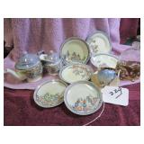 BOX LOT: VTG JAPAN DOLL DISHES
