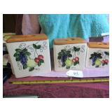 4-PIECE CERAMIC CANISTER SET