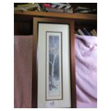 KATHY GLASNAP FRAMED CARDINAL PRINT