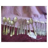 BOX LOT: SILVER-PLATE FLATWARE