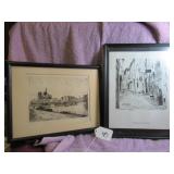 DUFZA FRAMED PRINT & VENICE PIECE