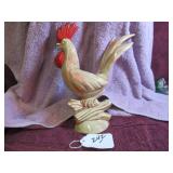 NICE GLAZED POTTERY ROOSTER BY OLLIE