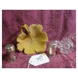 1893 SIGNED BF MAPLE LEAF CANDY DISH