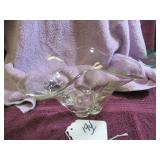 CLEAR GLASS COMPOTE