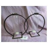 (2) BUD VASES - 9"H