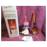 RUSSIAN KHOKHLOMA SPOON & BUBBLE LIGHT